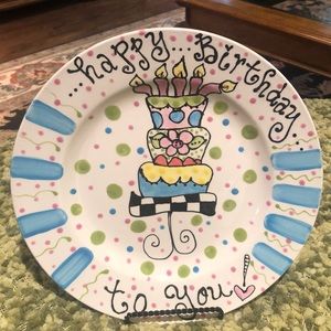 Whimsical Happy Birthday to you Plate!